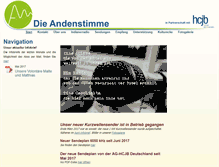 Tablet Screenshot of andenstimme.org
